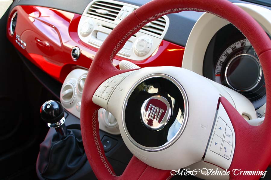 Fiat 500 2014 steering wheel